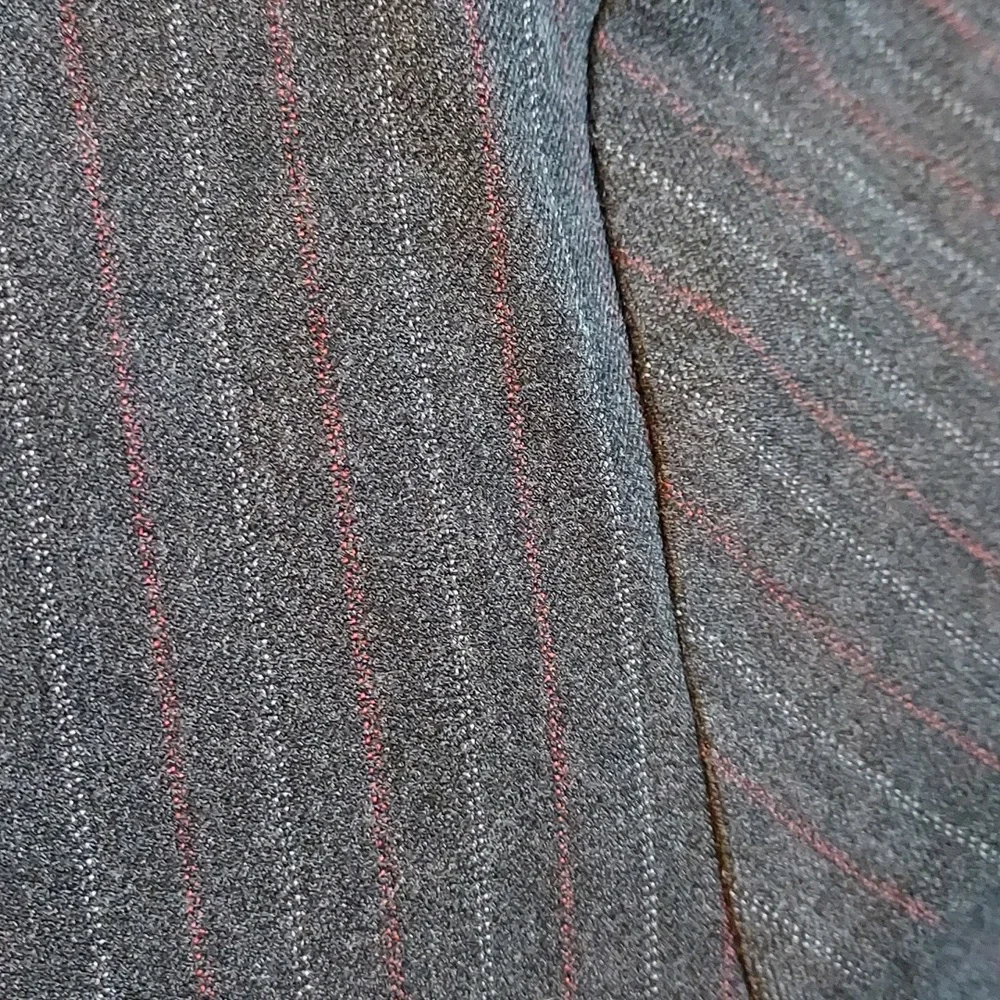 Glamour x Lane Bryant charcoal pinstripe duster jacket sz 14/16 14 16 - Picture 6 of 6